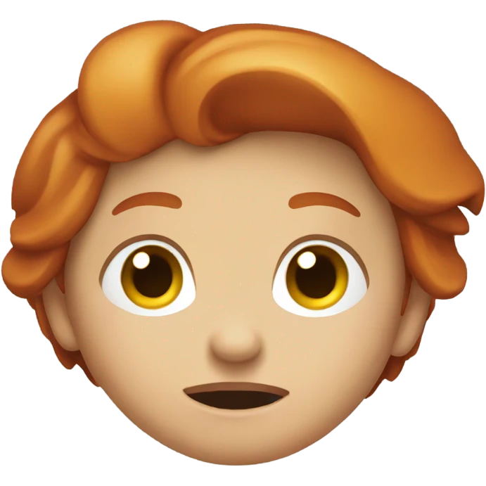 Redhead shrugging emoji