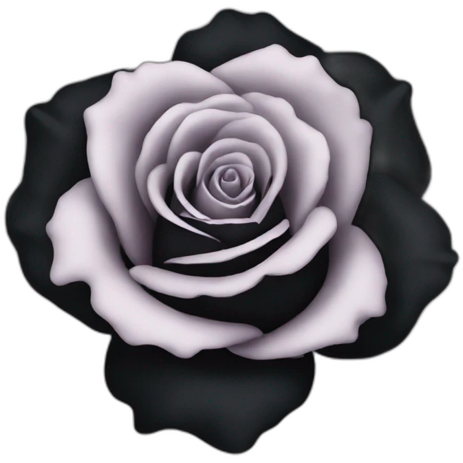 Black rose emoji