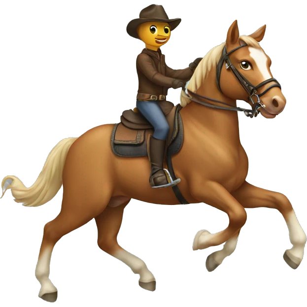 cat riding horse emoji