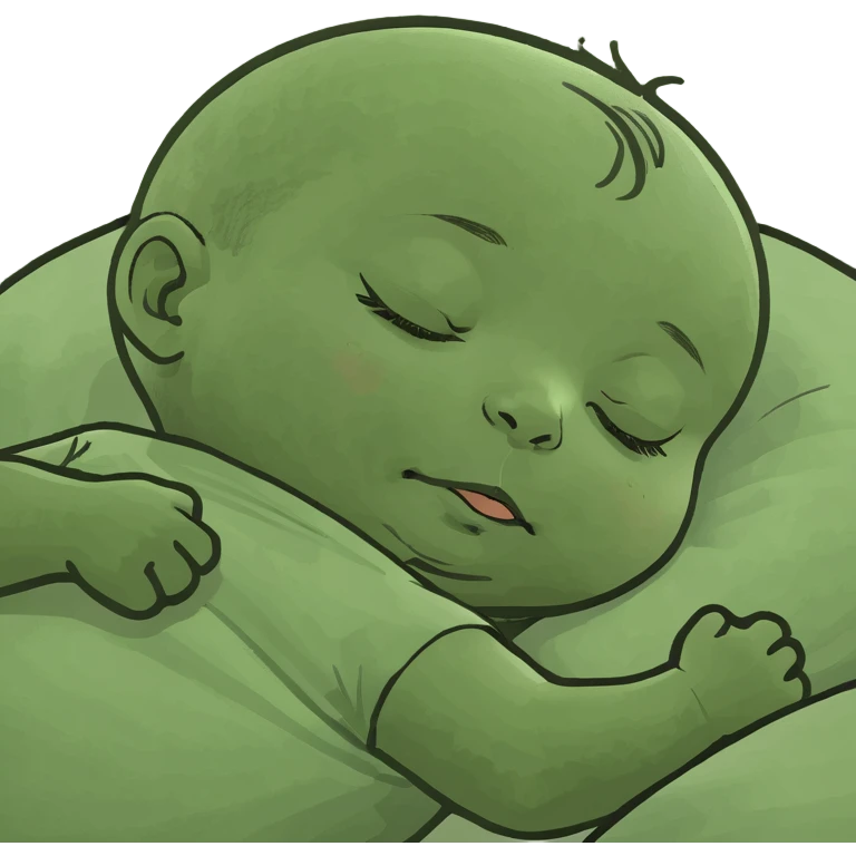Sleeping baby emoji