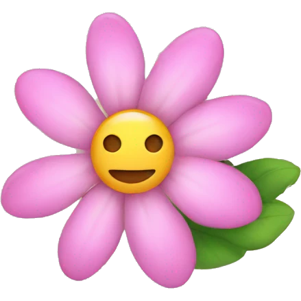 Pink flower emoji