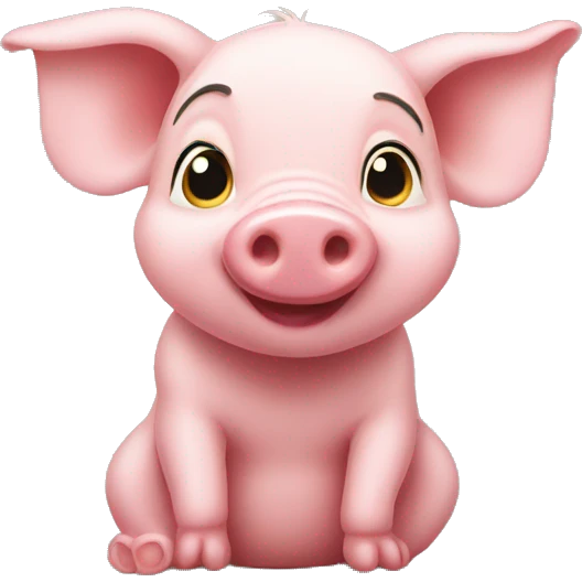 Piglet from Winnie the Pooh emoji