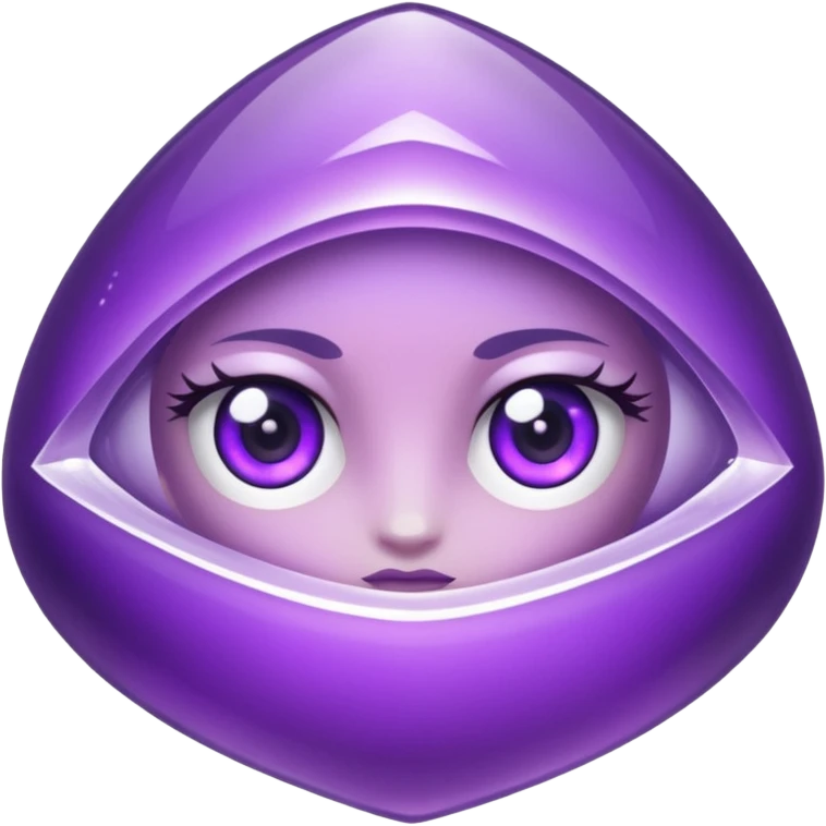 amethytst with eyes emoji