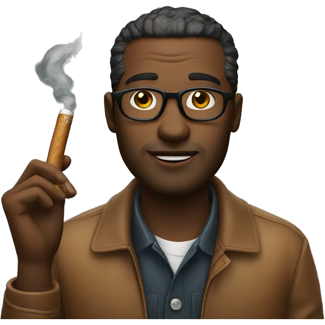 designer with cigare emoji