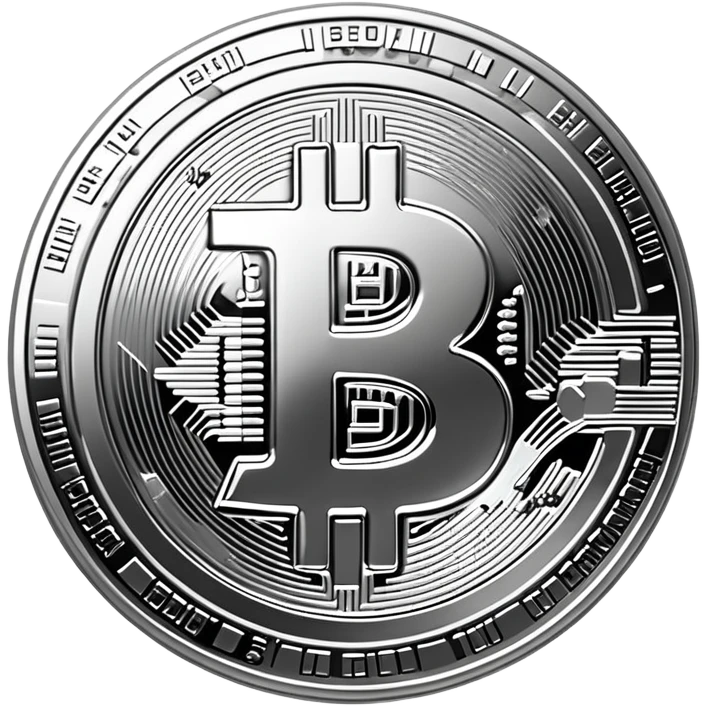 silver bitcoin emoji