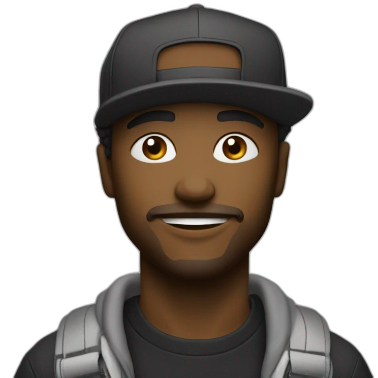 Le rappeur Jul qui fait le signe emoji