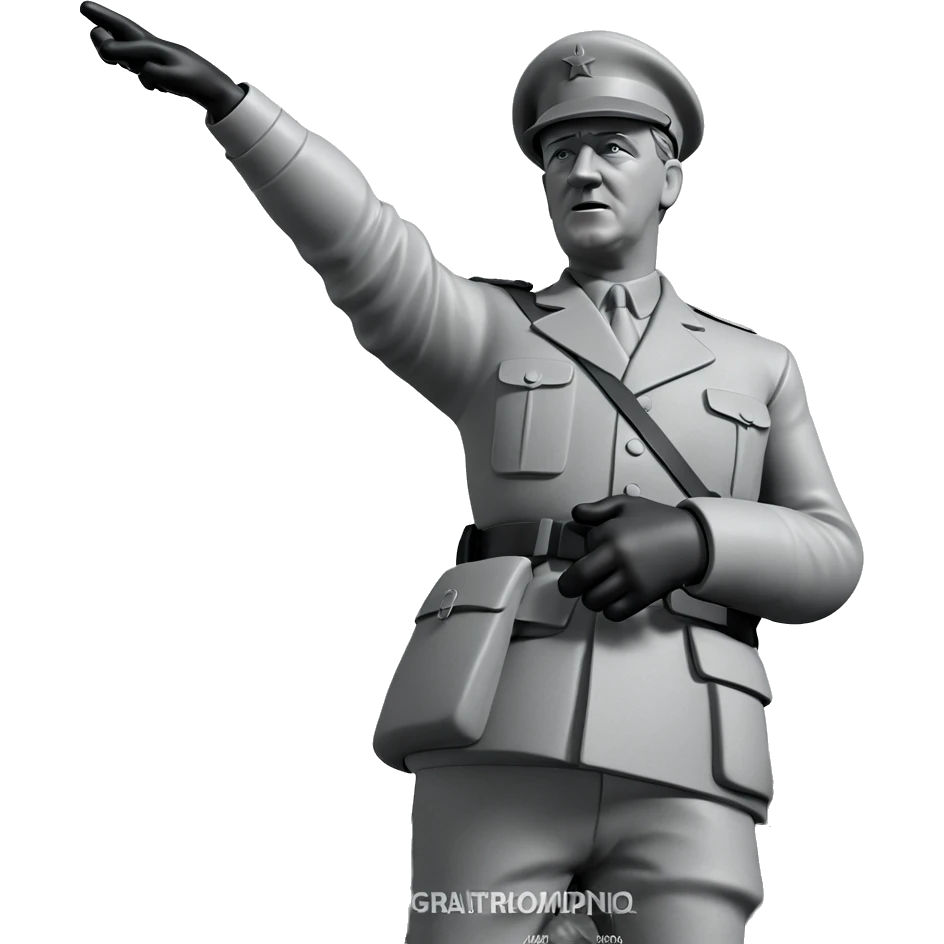 monochrome world war ii soldier emoji