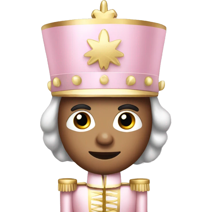 Light pink nutcracker emoji
