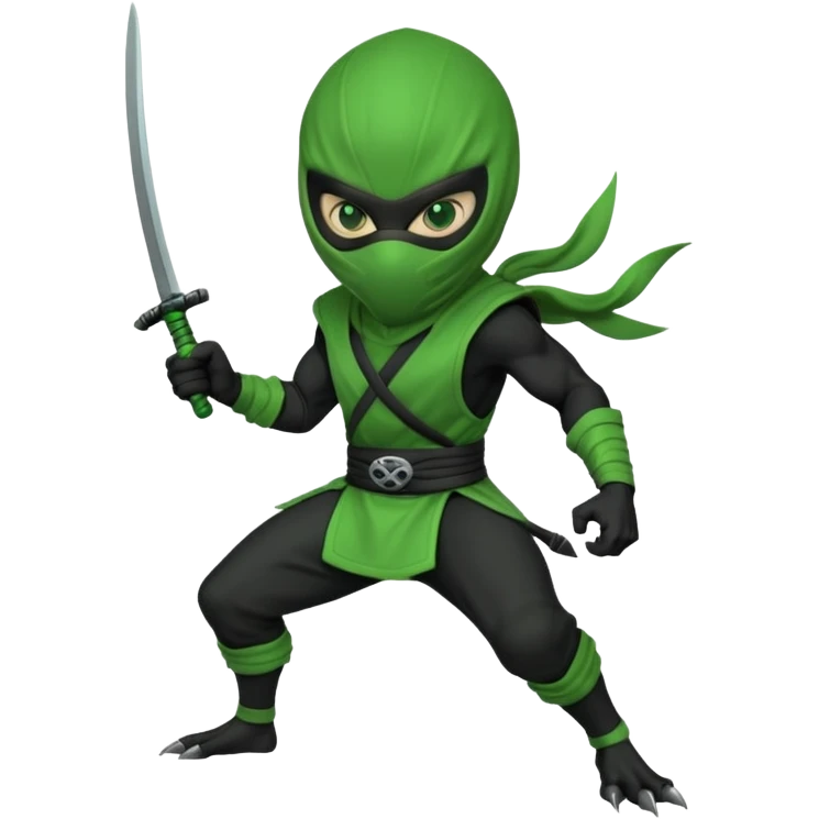 ninja, alien emoji