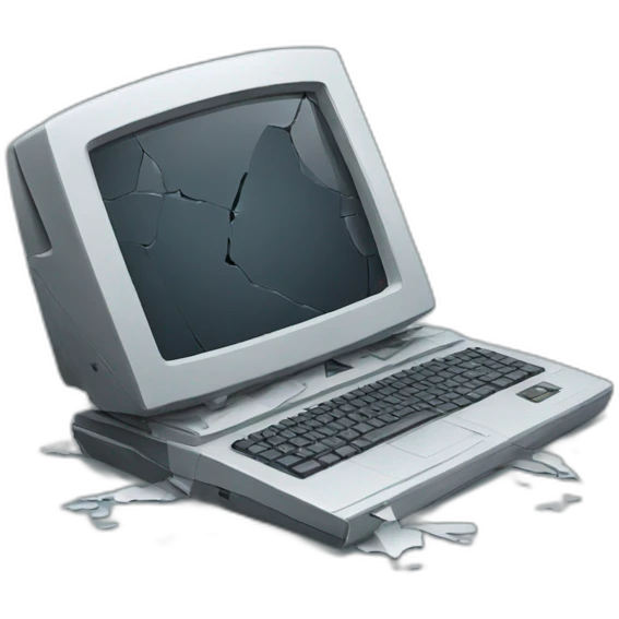 broken computer emoji