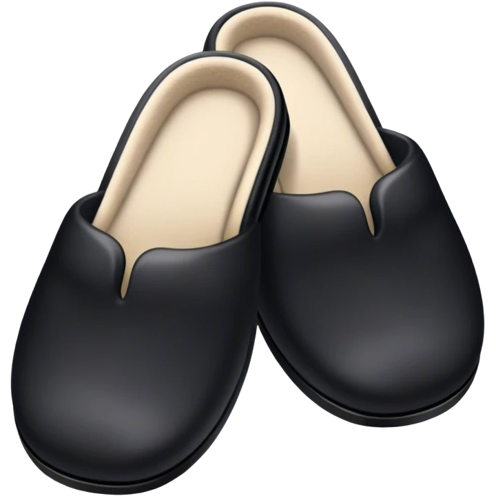 Black slippers emoji