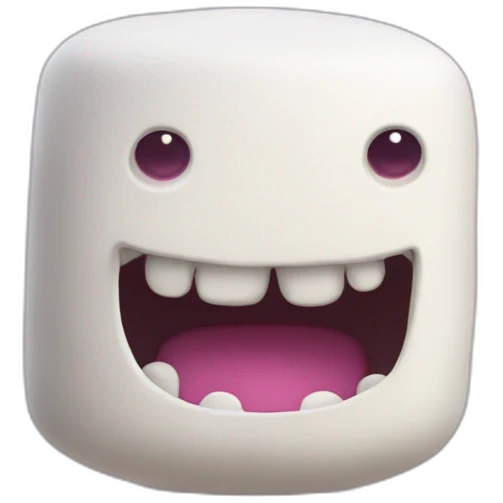 The marshmallow monster emoji