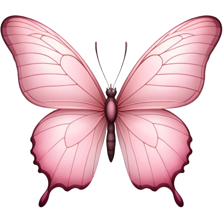 Light pink butterfly emoji