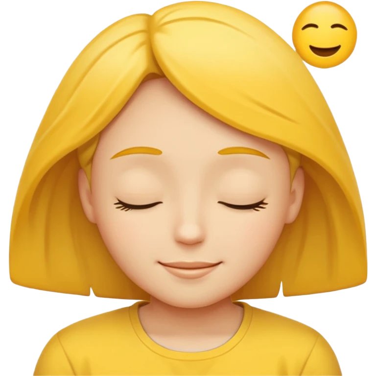 Dreaming smiley face emoji