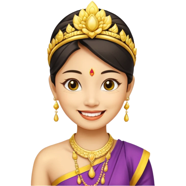 It is meant to depict a Thai woman, a yellow Asian, in the standard attire of her country.The emote is meant to depict a Thai woman in the classic attire of her country. emoji
