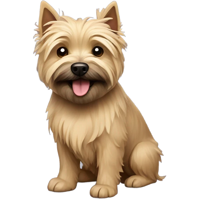 Happy tan cairn terrier  emoji