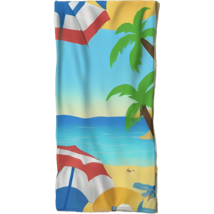 Beach towel emoji
