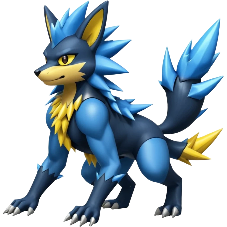 Lucario-Luxray-Fakémon-hybrid-creature (full body)  emoji