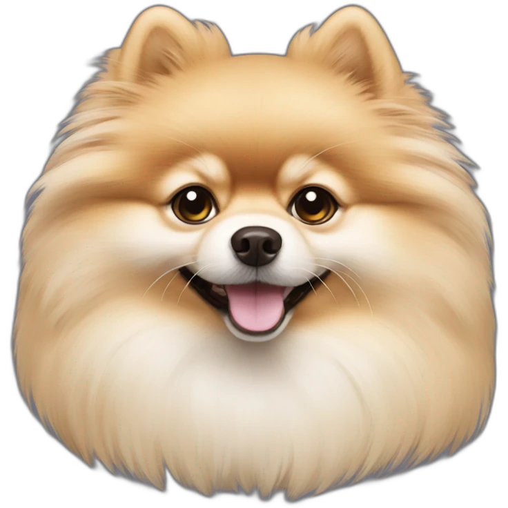 Creme pomeranian spitz emoji
