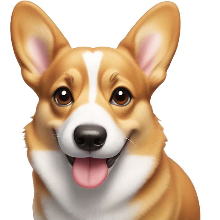 corgi sending a kiss emoji