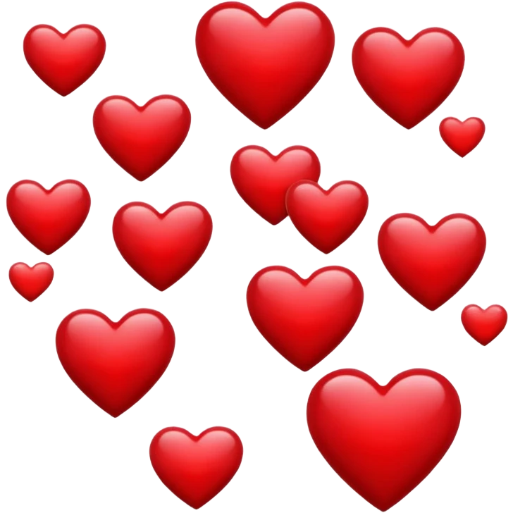 Valentine’s Day hearts emoji