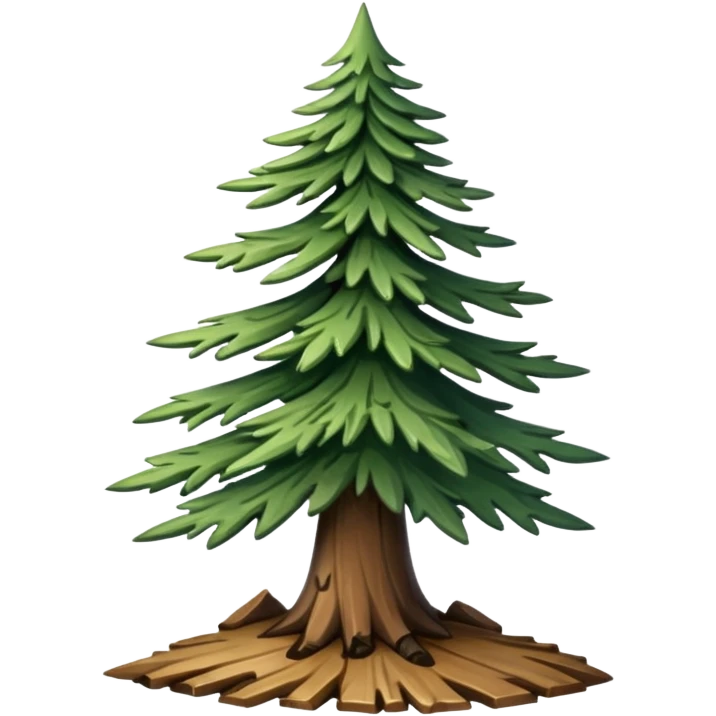 Strom Vzácný jehličnan emoji