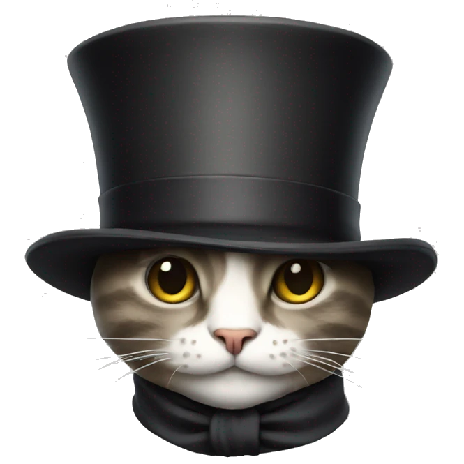 cat with a tophat emoji