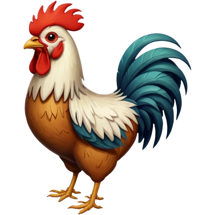 Rooster block emoji