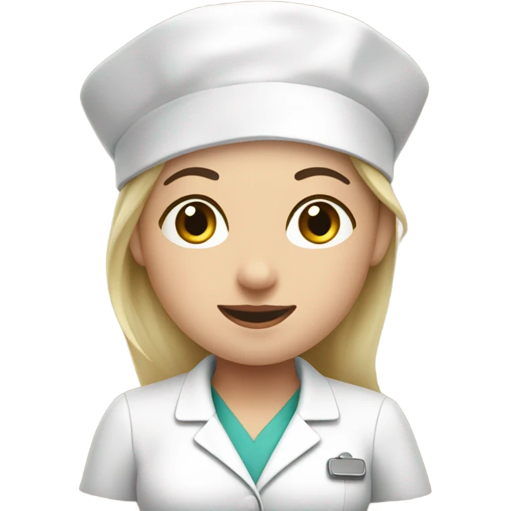 White nurse at Christmas ￼ emoji