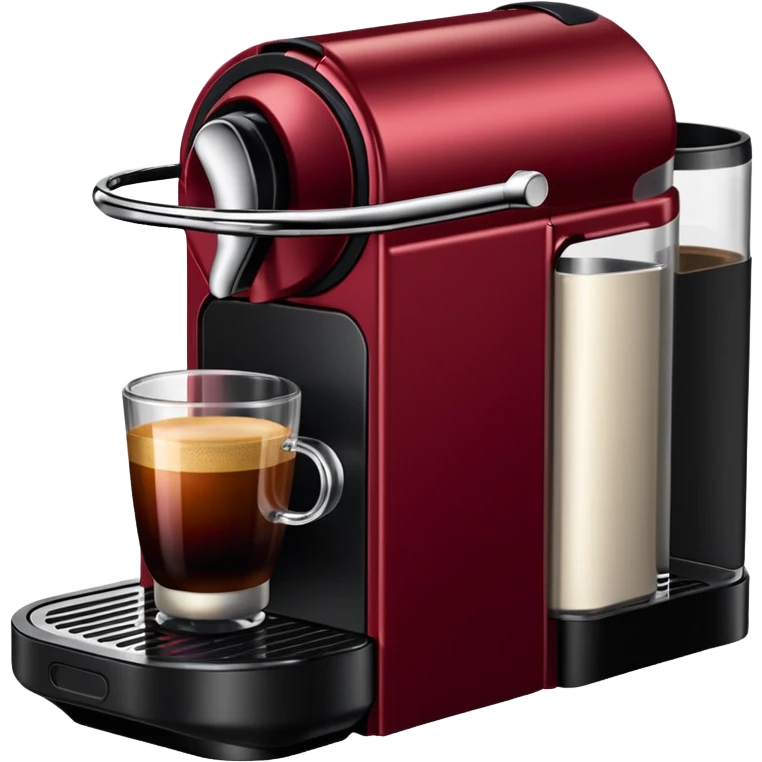 Nespresso dark red vertuo coffee capsule emoji