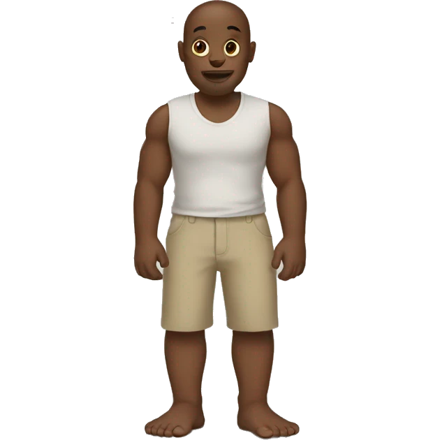 little man with huge feet emoji
