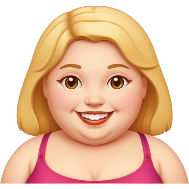 Fat girl  emoji