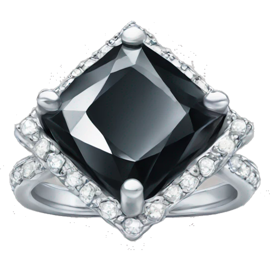 Black Diamond ring emoji