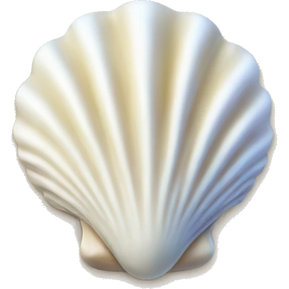 white seashell emoji