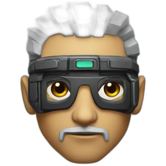 mnecraft in cyberpunk style emoji