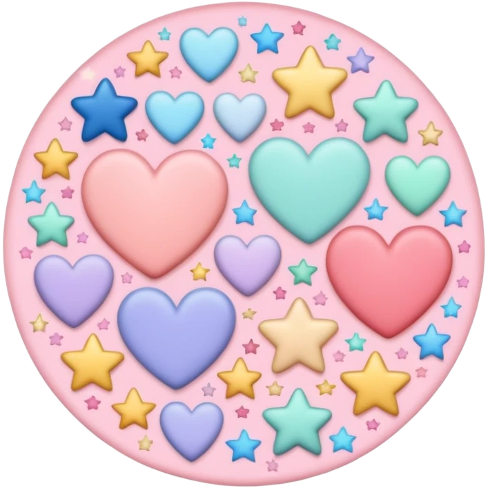 🩷❤️🧡💛💜💙🩵💚🖤🩶🤍🤎 이모티콘에 흰색을 섞어서 파스텔톤으로 바꿈 emoji