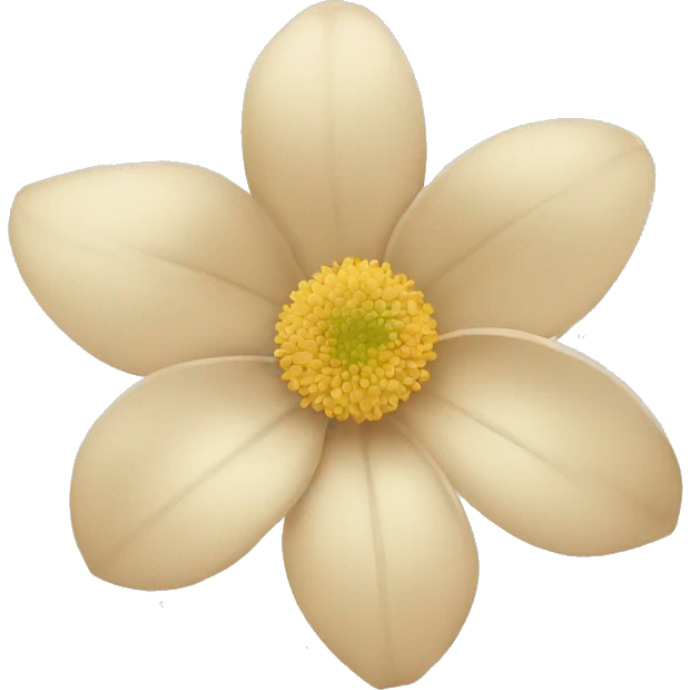 light beige flower emoji