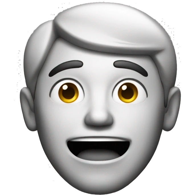 Smiling Italian man have a surprised emoji