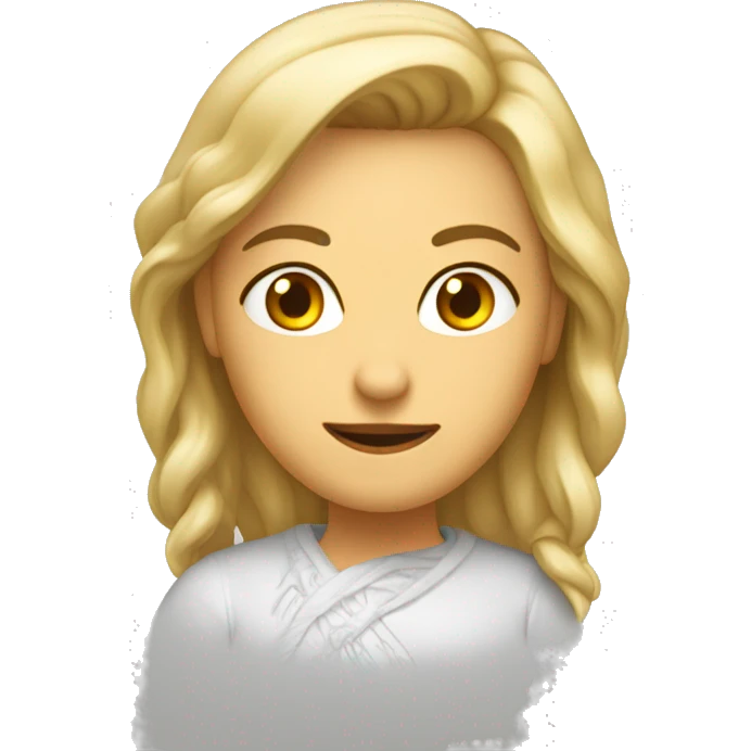Девушка в очках хочет белого шпица  emoji