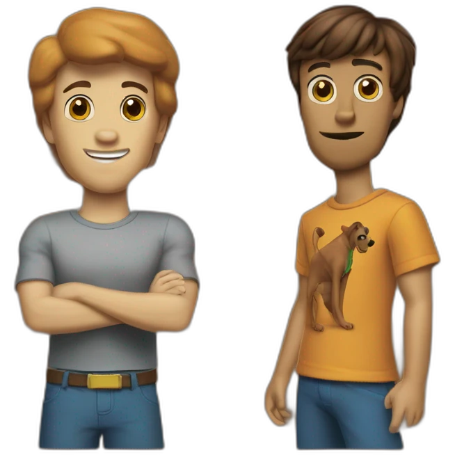 Scooby-doo et samy peur emoji