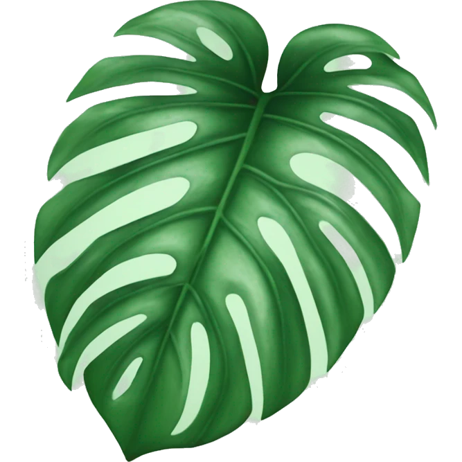 Monstera leaf emoji