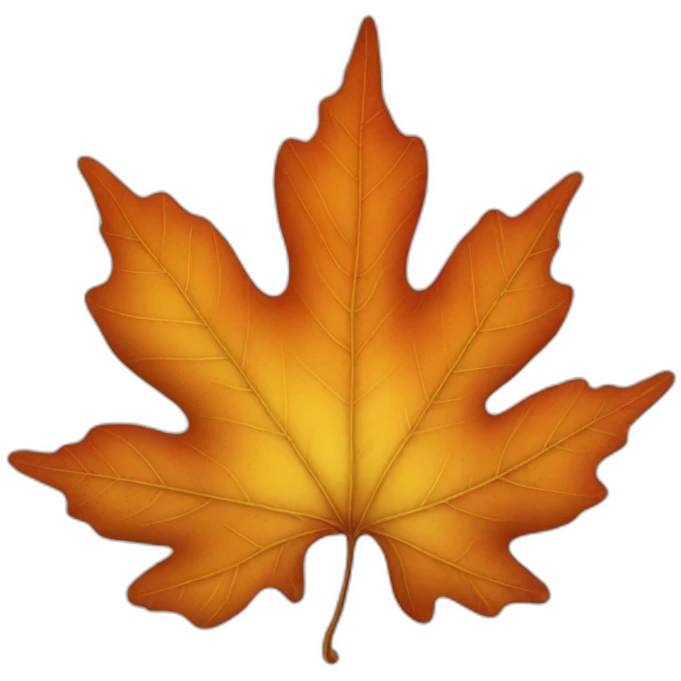 autumn leaf emoji