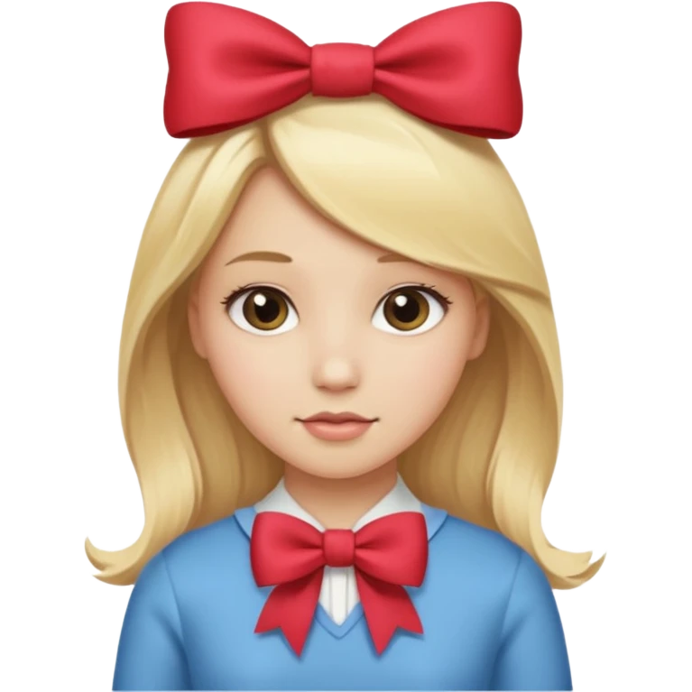Girl with bow emoji