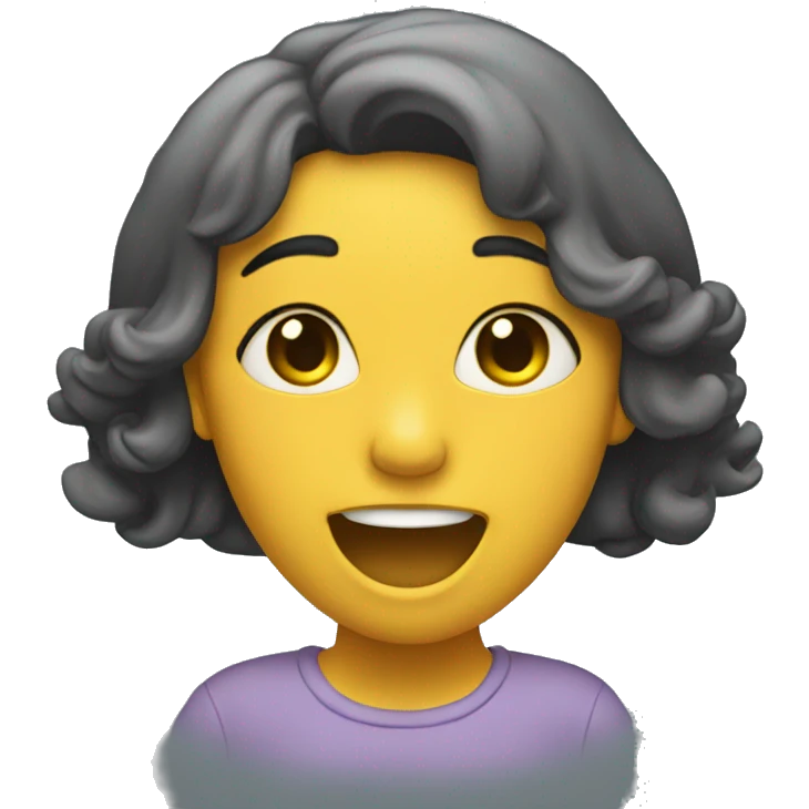 She is singing and dancing emoji