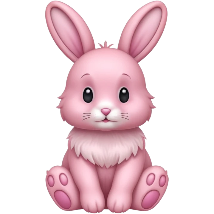 Pink bunny emoji