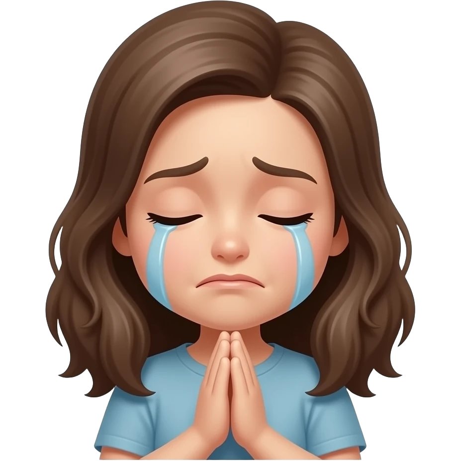 Crying + praying + heartbreak emoji