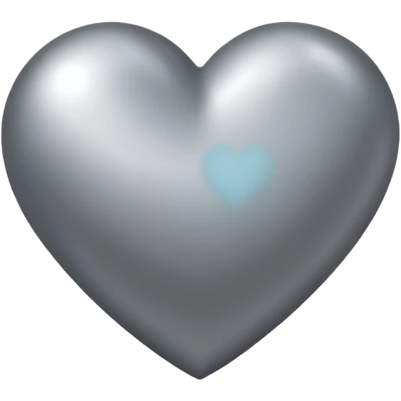 Coração cinza  emoji