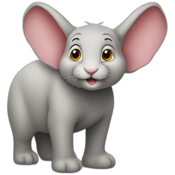 Lapin sur éléphant emoji