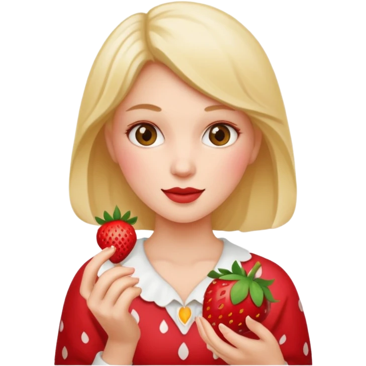 תעשה לי את זה 💁🏻‍♀️ עם תות ביד emoji