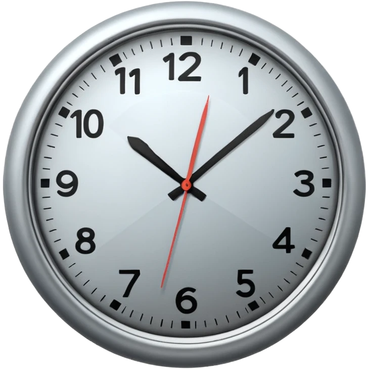 Clock it  emoji